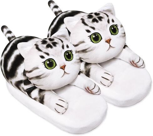 Cat Slippers for Kids, Indoor House Slippers,Non-slip Sole, Cute slippers with Cat, Cat Gifts for Girls Boys/Christmas/Halloween Gifts in Saudi Arabia