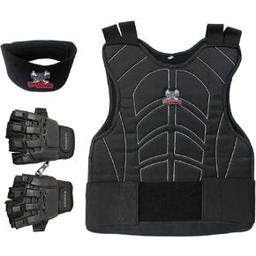 Maddog® Sports Padded Chest Protector, Tactical Half Glove, & Neck Protector Combo Package