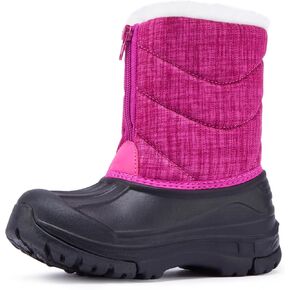BMCiTYBM Toddler Snow Boots Boys Girls Winter Warm Shoes High Top Outdoor Sneakers for Cold Weather