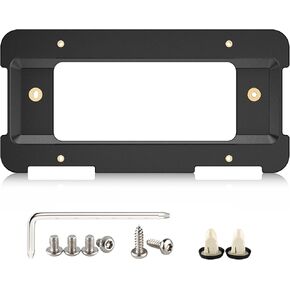 RED WOLF Rear License Plate Frame Bracket Holder Mount Fit for 2005-2022 BMW 1/2/ 3/5 / 6/ X Series, 328i 323i 528i M3, 2002-2019 Mini Cooper 51187160607 & 511882380615/51188238061 Tag Frame