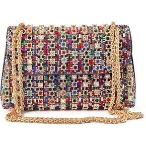 Rhinestone Evening Clutch Purse - Sparkling Evening Purse Clutch Bag for Women, Ideal for Weddings, Parties, Prom