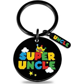 igvean Uncle Gifts Super Uncle Keychain Best Uncle Gifts From Niece Nephew Happy Birthday Gifts For Uncle Fathers Day Christmas Gifts For Uncle Cool Car Key Accessories For Men