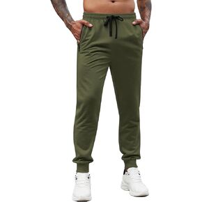 COOFANDY Men's Joggers Drawstring Jogger Sweatpants with Zipper Pockets Lightweight Slim Fit Athletic Track Pants