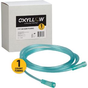 Premium 7 FT Oxygen Tubing: | 3 Count | 6-Channel Kink-Resistant Air Flow | High-Visibility Green Tint | Universal End Connectors | Durable, Medical Grade Oxygen Therapy Accessory