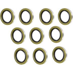 10 Pack ID 1.719" x OD 2.565" Trailer Axle Hub Wheel Grease Seal with Pin for 3500lb Spindles #84 RV Axle Dexter Replace 171255TB 10-19