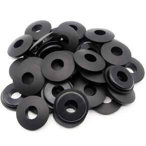 36pcs Glad Hand Seals Black Rubber Gladhand Seal Washers Elastic Grommets Round Gaskets for Semi Trucks Trailers Tractors Parts Number 10028