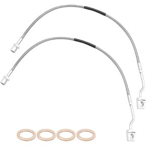2Pcs 89370 Front Brake Lines Replacement for GMC Yukon XL 2015 2016 2017 2018 2019 Replacement for Chevy Suburban 2015 2016 2017 2018 2019 Brake Hoses
