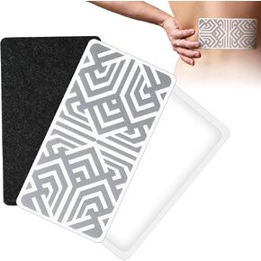 Reusable Pain Patch, for Sore Muscle Relief - Wellness Patch for Back, Foot, Knee, Neck & More, Easy Adhesive Application, Fast Acting - Includes 1 Patch, 3 Adhesives&1 Carry Case-1023