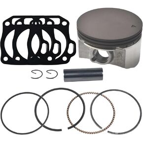 High Performance Ceramic Coated Flat Top Piston .550 Kit For GX200 Predator 212cc 70mm Diameter Better&Higher Compression Light Weight Design Heat Resistent&wear-resisting Coating Handle More RPMS