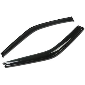 DNA MOTORING WVS-176 Dark Smoke Vent Window Visor Deflector Rain/Sun Guard (2pcs), 1 Pack