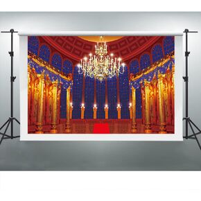 Ballroom Backdrop for Photography Beast's Palace Background for Girl Princess Belle Party 7x5ft Magnificent Castle Background Christmas Decor Photo Backdrops Photo Booth Studio Props ZYVV0673