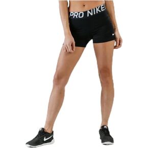 Nike Women W NP SHRT 3IN, Black/Black/(White), L
