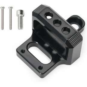 Solenoid Valve Mount Holder Bracket Billet 3 Port for Mac AEM Boost Controller Universal Solenoid Valve Mount Holder Bracket Kit CNC Billet Aluminum (Black)