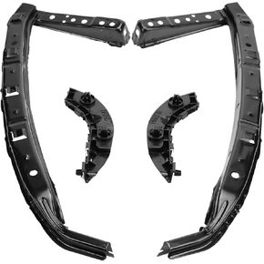 Front Headlight and Bumper Bracket Mount Support Retainer Kit for Honda Civic Sedan 2006-2011 - Left and Right Side Sets of 4 Brackets Included