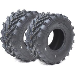 CHEINAUTO　22x11-9-6PR ATV Tires, 22x11-9-6PR All Terrain ATV UTV Off-Road Tires(Set of 2, Tubeless)