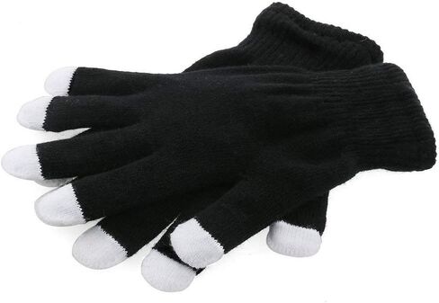 LED Gloves Finger Light Up Glow Rave Glove Flashing Christmas Gift Halloween Party Favors-Extra Battries Bonus(Black) in Saudi Arabia