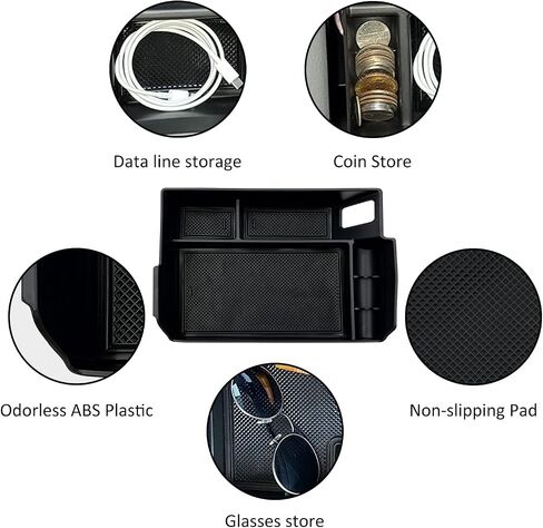 JOJOMARK Compatible with Toyota Sienna 2021 2022 2023 2024 Accessories Center Console Tray Organizer in Kuwait
