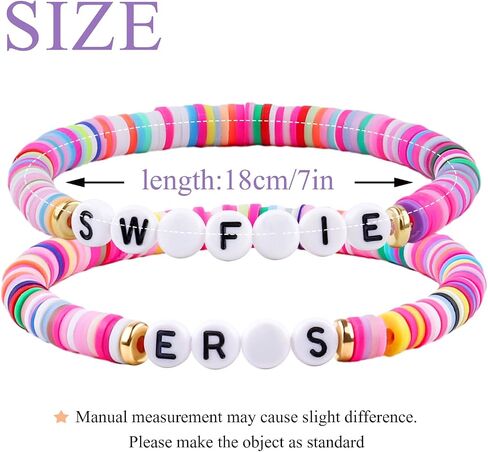 YUZHEJIE أساور الصداقة Merch الملونة Preppy سيرفر المغني الموسيقى مستوحاة إلكتروني أساور هدايا الحفل للنساء المشجعين in Kuwait