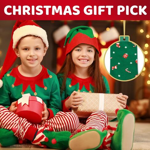 HAPPYPOP Christmas Stocking Socks for Boy Girl – Santa Reindeer Snowman Penguin Gift Socks with Greeting Card in Saudi Arabia