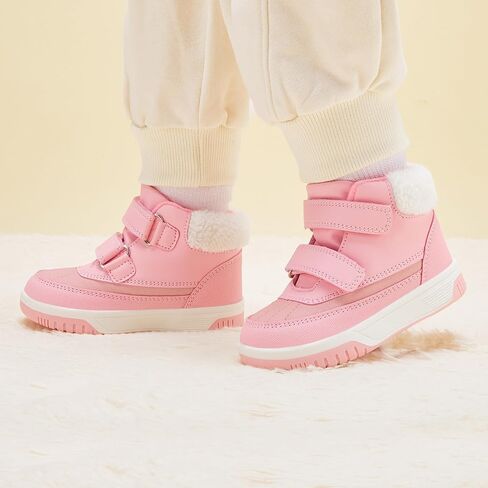 BMCiTYBM Toddler Snow Boots Boys Girls Winter Warm Shoes High Top Outdoor Sneakers for Cold Weather in Saudi Arabia