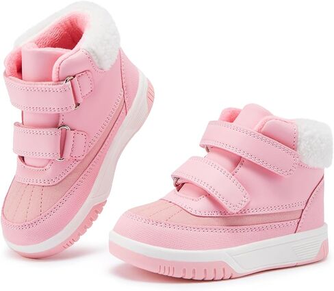 BMCiTYBM Toddler Snow Boots Boys Girls Winter Warm Shoes High Top Outdoor Sneakers for Cold Weather in Saudi Arabia