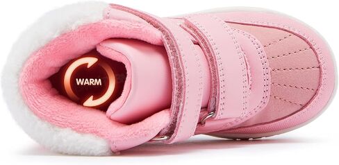 BMCiTYBM Toddler Snow Boots Boys Girls Winter Warm Shoes High Top Outdoor Sneakers for Cold Weather in Saudi Arabia
