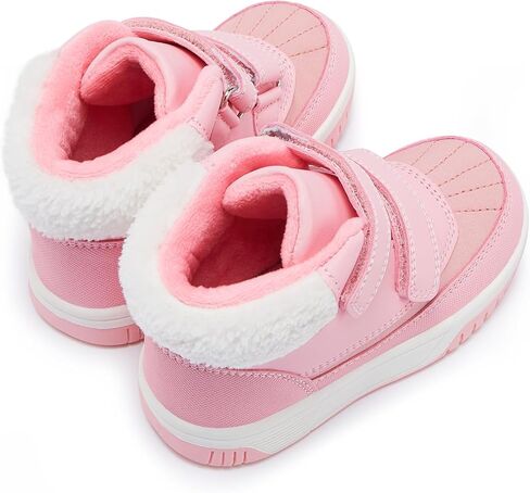 BMCiTYBM Toddler Snow Boots Boys Girls Winter Warm Shoes High Top Outdoor Sneakers for Cold Weather in Saudi Arabia