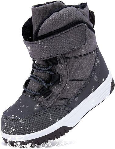 BMCiTYBM Toddler Snow Boots Boys Girls Winter Warm Shoes High Top Outdoor Sneakers for Cold Weather in Saudi Arabia