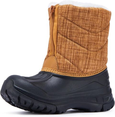 BMCiTYBM Toddler Snow Boots Boys Girls Winter Warm Shoes High Top Outdoor Sneakers for Cold Weather in Saudi Arabia