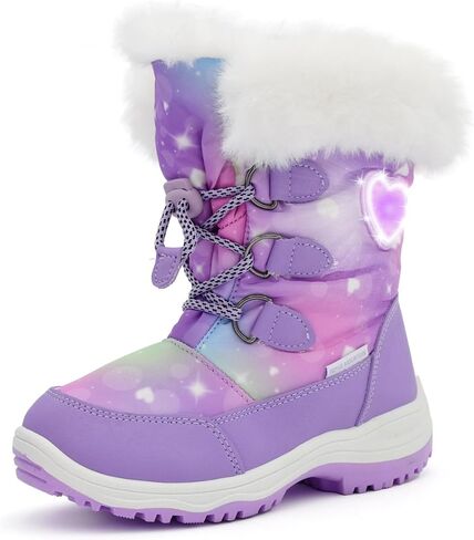 Nova Mountain Light Up Boots Boys Girls Little Kids Winter Snow Boots in Saudi Arabia