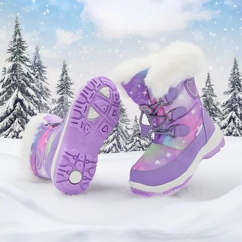 Nova Mountain Light Up Boots Boys Girls Little Kids Winter Snow Boots in Saudi Arabia