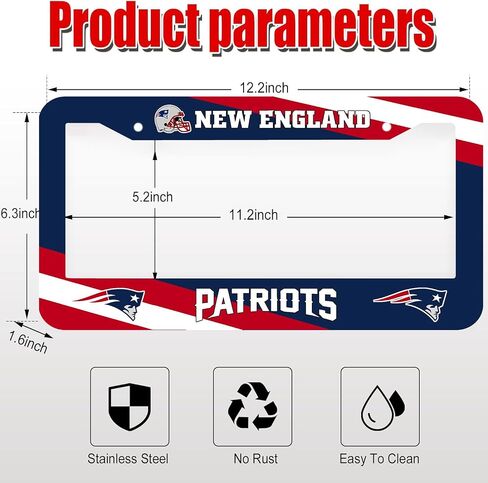 1PCS License Plate Frames for Bills, Car License Plate Bracket Holder, Premium Aluminum Alloy Weather Proof License Plate Covers with Screw Caps Cover Set Car Accessories (CPJ-BE) in Saudi Arabia
