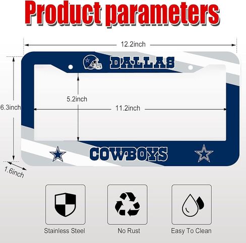 1PCS License Plate Frames for Bills, Car License Plate Bracket Holder, Premium Aluminum Alloy Weather Proof License Plate Covers with Screw Caps Cover Set Car Accessories (CPJ-BE) in Saudi Arabia