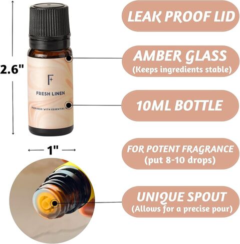 Folkulture Essential Oils for Home | Set of 3 (0.34 fl oz x 3) Summer Essential Oils for Relaxation | Peach or Strawberry Diffuser Oil for Meditation | Vanilla Essential Oil for Gifts for Women in Saudi Arabia