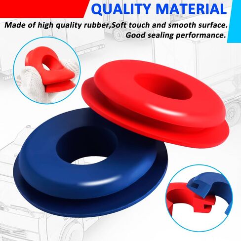 KOOTANS 100pcs Glad Hand Seals, Truck Glad Hand Seal Round Elastic Grommets Rubber Gladhand Seal Washer for Semi Trailer Truck or Tractor Braking Air Hose Parts Number 10028 in Saudi Arabia