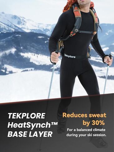 Smart Thermal Underwear Shirts for Men Lightweight Base Layer Tops Long Sleeve Shirts with Temperature Regulation in Saudi Arabia