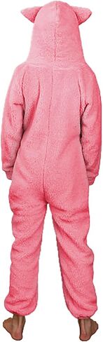 Batermoon Girls Fleece Zip Up Jumpsuits Kids Hooded Rompers Costume Winter Clothes 5-14 Years in Kuwait