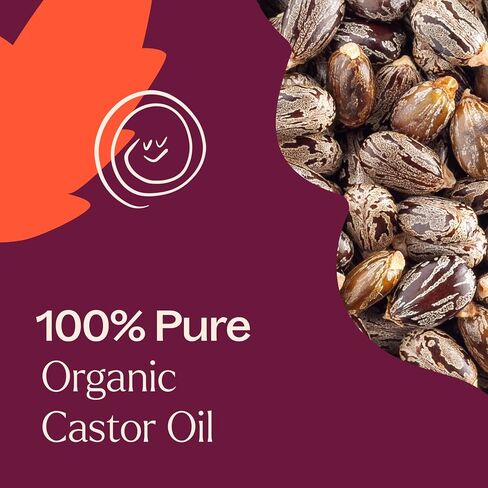 Plant Therapy Castor Oil USDA Organic Cold Pressed 100% Pure Hexane Free 16 oz Conditioning & Healing, For Dry Skin, Hair Growth - Skin, Hair Care, Eyelashes in Saudi Arabia