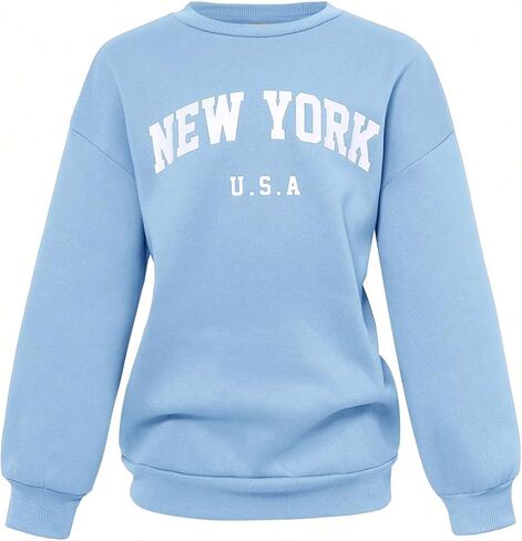 SOLY HUX Girl's Sweatsuit Letter Graphic Crewneck Sweatshirt Casual Sweatpants Sets 2 Piece Outfit in Saudi Arabia