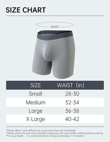 COLORFULLEAF Men's Boxer Briefs Soft Comfort Breathable Rayon Made From Bamboo Underwear for Men Packs Open Fly Pouch in Kuwait