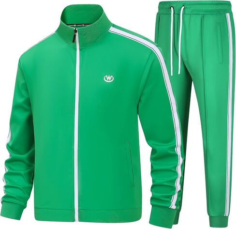 Men's Tracksuits Set Long Sleeve Causal Full Zip Running Sports Sweatsuit for Men 2 Piece Outfits in Saudi Arabia