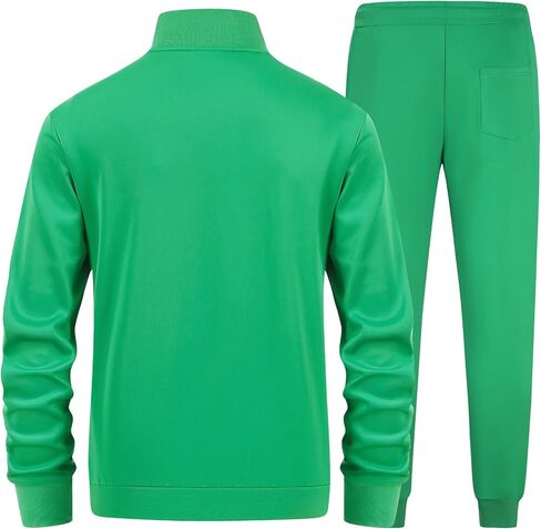 Men's Tracksuits Set Long Sleeve Causal Full Zip Running Sports Sweatsuit for Men 2 Piece Outfits in Saudi Arabia