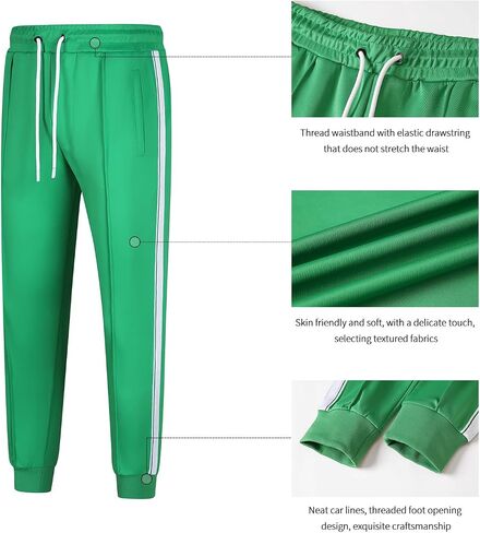 Men's Tracksuits Set Long Sleeve Causal Full Zip Running Sports Sweatsuit for Men 2 Piece Outfits in Saudi Arabia