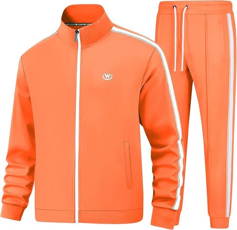 Men's Tracksuits Set Long Sleeve Causal Full Zip Running Sports Sweatsuit for Men 2 Piece Outfits in Saudi Arabia