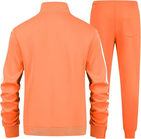 Men's Tracksuits Set Long Sleeve Causal Full Zip Running Sports Sweatsuit for Men 2 Piece Outfits in Saudi Arabia