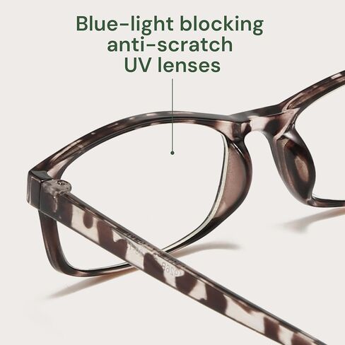 Gaoye Multi Pack Reading Glasses - Blue Light Blocking Lenses, TR90 Frames, UV400 - Eyeglasses with Clear Vision in Kuwait