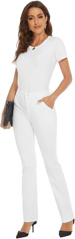 Women's Ease into Comfort Barely Bootcut Stretch Dress Pants in Saudi Arabia