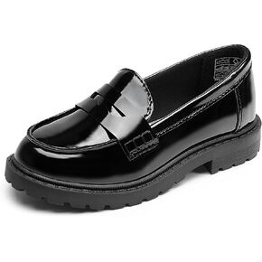 Girls Dress Shoes Chunky Loafers for Girl Platform Penny Loafers School Uniform Slip On Shoes