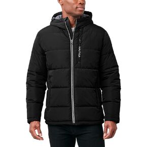Nautica Men's Hooded Parka Jacket, Water and Wind Resistant