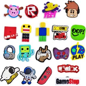 19Pcs Video Game Charms - Trendy Video Game Shoe Charms - Cute Video Game Charms for Men Women Boys Girls - Shoe Decoration Charms in Saudi Arabia
